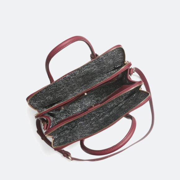 Urban Expressions Oriana Double Zip Work Satchel - Picture 3 of 16